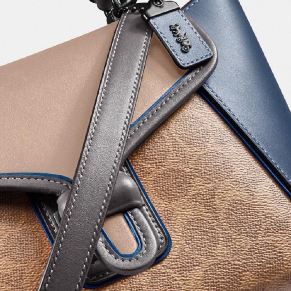 (SOLD) $399 *NEW* COACH Courier Carryall 23 In Colorblock - Picture 6 of 15